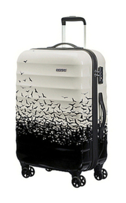 American Tourister Palm Valley 4-Wheel 66cm Medium Suitcase, Black American Tourister Palm Valley 4-Wheel 66cm Medium Suitcase, Black